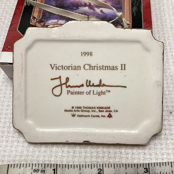Hallmark Thomas Kinkade Christmas Ornament Collection Four Boxed Decorations - Picture 13 of 16